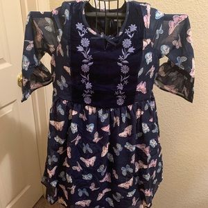 Children place dress butterfly size 14